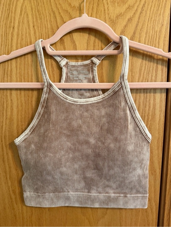 Zenana Outfitters Tops - 🫶🏼3 for $12🫶🏼 Zenana Ribbed Racerback Crop Top/sports bra in Ash Mocha